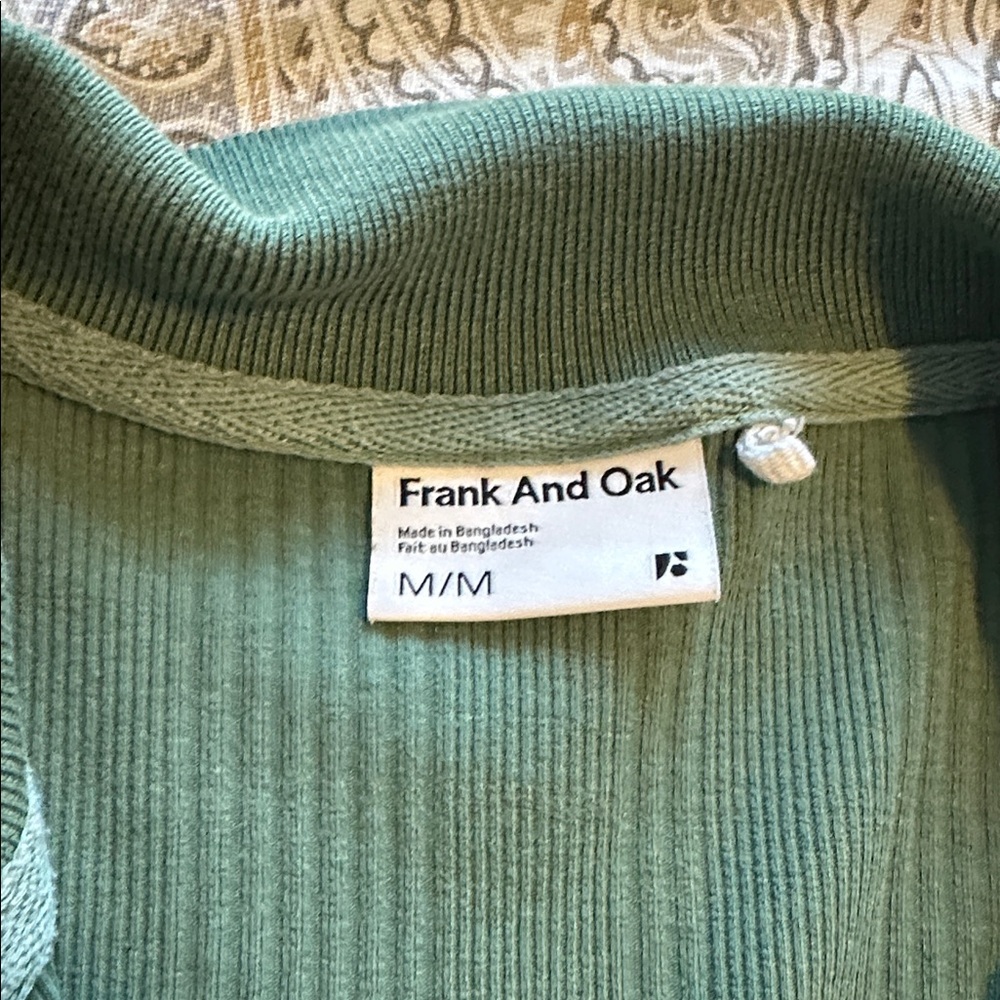Donating 04/15 Frank & Oak Olive Short Sleeve Polo Top - Picture 3 of 5
